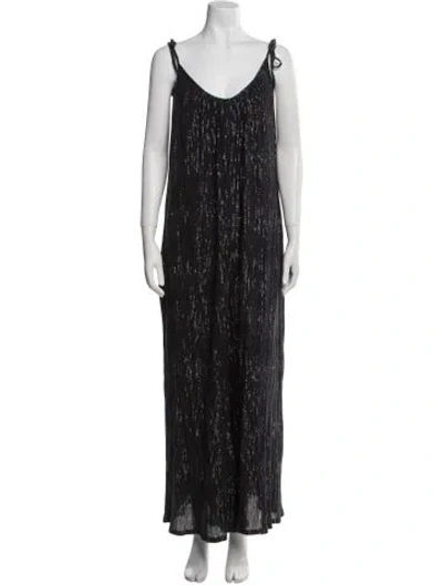 Pre-owned Suzie Kondi V-neck Jumpsuit In Multi