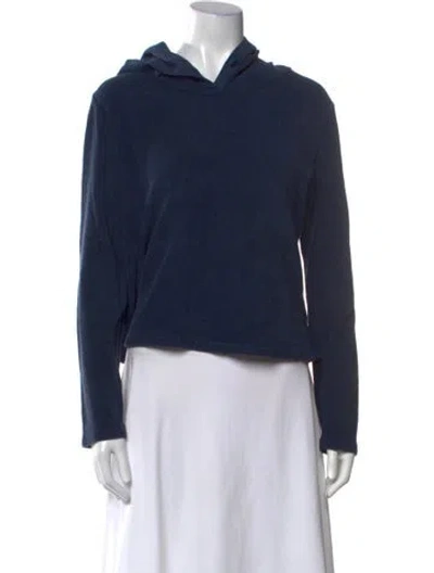 Pre-owned Suzie Kondi V-neck Long Sleeve Sweatshirt In Blue