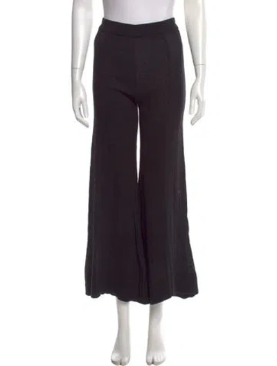 Pre-owned Suzie Kondi Wide Leg Pants In Black