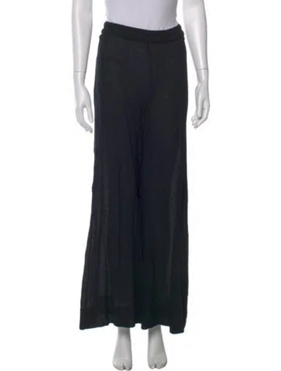 Pre-owned Suzie Kondi Wide Leg Pants In Black