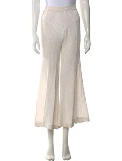 Pre-owned Suzie Kondi Wide Leg Pants In Neutral