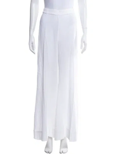 Pre-owned Suzie Kondi Wide Leg Pants W/ Tags In White