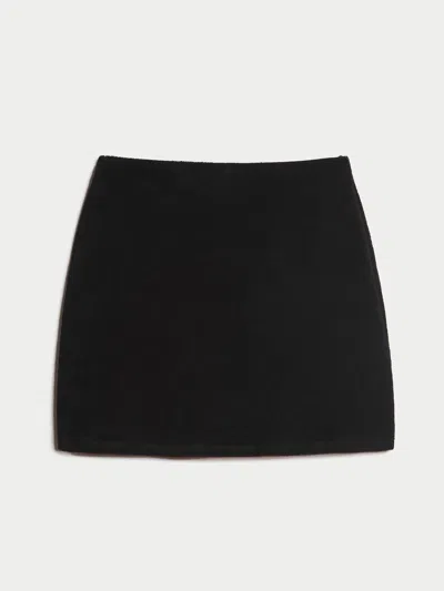 Suzie Kondi Women's Makros Mini Skirt In Terry In Black