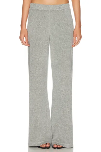 Suzie Kondi Zephyra Terry Flare Pant In Gray