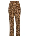 Suzie Winkle Woman Pants Camel Size 6 Viscose In Beige