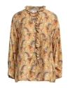 Suzie Winkle Woman Shirt Marigold Size 2 Viscose, Silk In Yellow