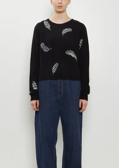 Suzusan Cashmere Seamless Cropped Pullover In Multi