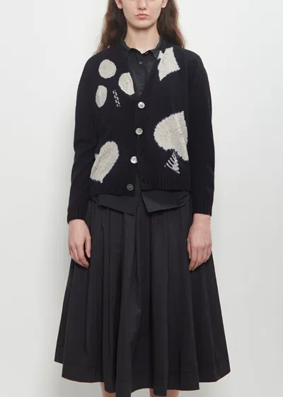 Suzusan Cashmere Seamless Short Cardigan In Black
