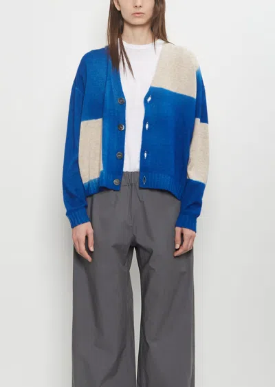 Suzusan Cashmere Seamless Short Cardigan In Blue