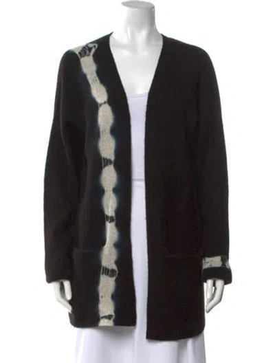 Pre-owned Suzusan Cashmere Tie-dye Print Sweater In Black