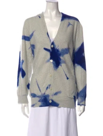 Pre-owned Suzusan Cashmere Tie-dye Print Sweater In Multicolor