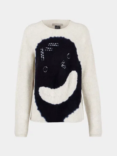 Suzusan Face Shibori Cashmere Seamless Sweater Size: M