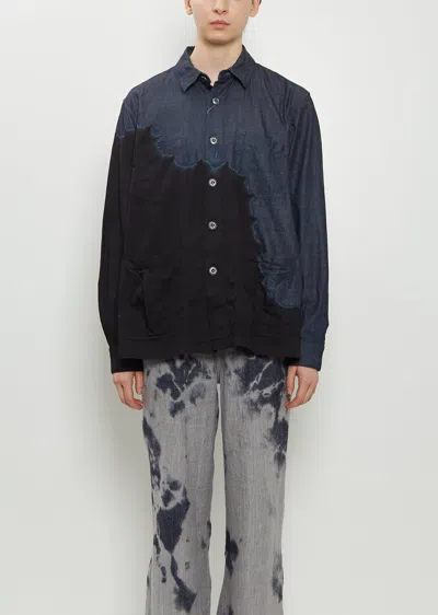 Suzusan Pima Cotton Denim Four Pockets Overshirt