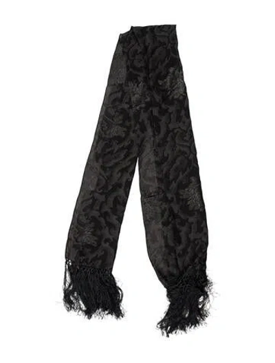 Pre-owned Suzusan Printed Scarf In Black