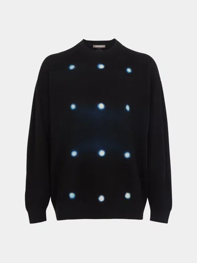 Suzusan Shibori Cashmere Seamless Wide Crew-neck Sweater Size: M