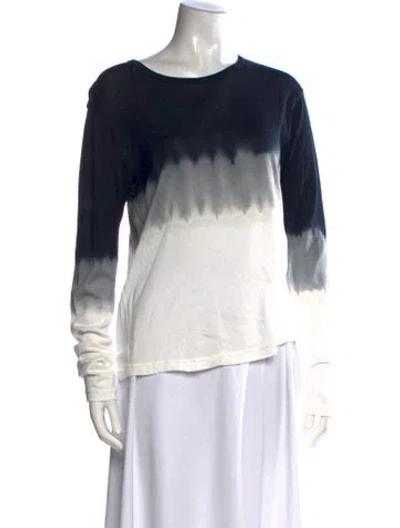 Pre-owned Suzusan Tie-dye Print Crew Neck T-shirt In Black
