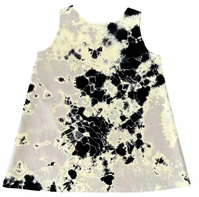 Suzusan Women's Silky Cotton Flare Jersey Tank Top In Black /grey In Multi