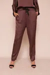 Suzy D Galina Silky Pant In Mocha In Multi