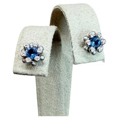 Pre-owned Suzy Landa Firecracker Earrings In Multi