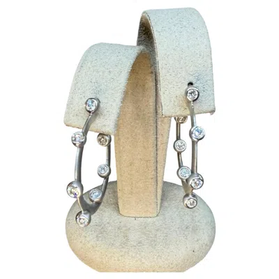 Pre-owned Suzy Landa Hoop Earrings In Multi