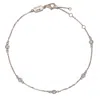 Suzy Levian 0.50 Ct Tdw 14k Rose Gold Diamond Station Bracelet In White