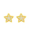 Suzy Levian 14k 0.06 Ct. Tw. Diamond Star Studs