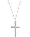 Suzy Levian 14k 0.08 Ct. Tw. Diamond Cross Necklace