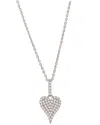 Suzy Levian 14k 0.11 Ct. Tw. Diamond Elongated Heart Necklace