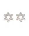 Suzy Levian 14k 0.13 Ct. Tw. Diamond Star Of David Studs
