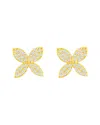 Suzy Levian 14k 0.15 Ct. Tw. Diamond Marquise Flower Studs