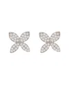 Suzy Levian 14k 0.15 Ct. Tw. Diamond Marquise Flower Studs