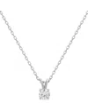 Suzy Levian 14k 0.26 Ct. Tw. Diamond Solitaire Split Bail Pendant Necklace