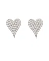 Suzy Levian 14k 0.16 Ct. Tw. Diamond Elongated Heart Studs