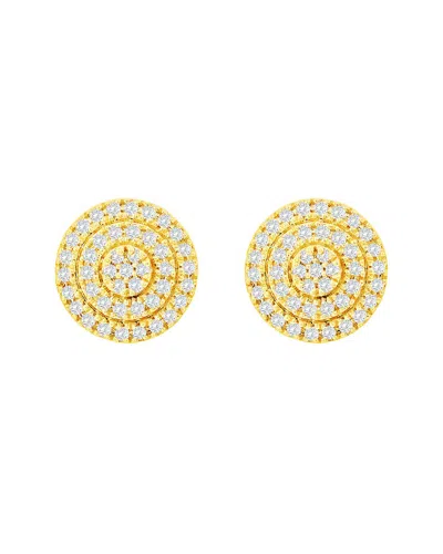 Suzy Levian 14k 0.17 Ct. Tw. Diamond Round Studs In Gold