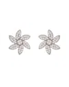 Suzy Levian 14k 0.20 Ct. Tw. Diamond Curved Flower Studs