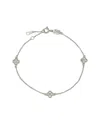 Suzy Levian 14k 0.24 Ct. Tw. Diamond Station Bracelet