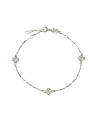 Suzy Levian 14k 0.24 Ct. Tw. Diamond Station Bracelet
