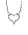 Suzy Levian 14k 0.25 Ct. Tw. Diamond Heart Necklace