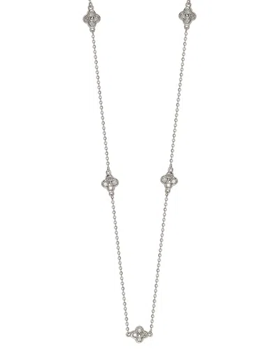SUZY LEVIAN SUZY LEVIAN 14K 0.40 CT. TW. DIAMOND CLOVER BY THE YARD NECKLACE