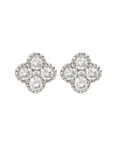 Suzy Levian 14k 0.40 Ct. Tw. Diamond Clover Studs