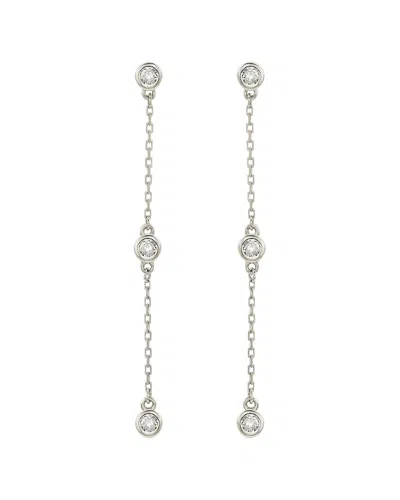 Suzy Levian 14k 0.40 Ct. Tw. Diamond Station Earrings