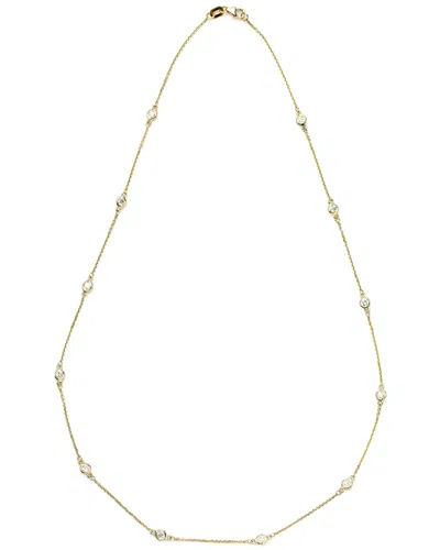 Suzy Levian 14k 0.40 Ct. Tw. Diamond Station Necklace