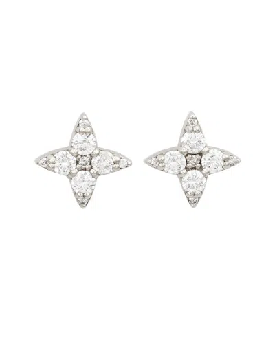 Suzy Levian 14k 0.55 Ct. Tw. Diamond Studs In Metallic