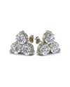Suzy Levian 14k 0.60 Ct. Tw. Diamond Cluster Studs