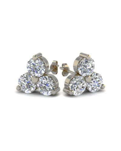 Suzy Levian 14k 0.60 Ct. Tw. Diamond Cluster Studs