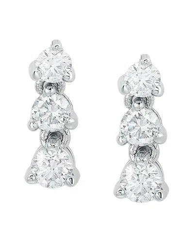 Suzy Levian 14k 0.65 Ct. Tw. Diamond 3-sone Graduating Earrings