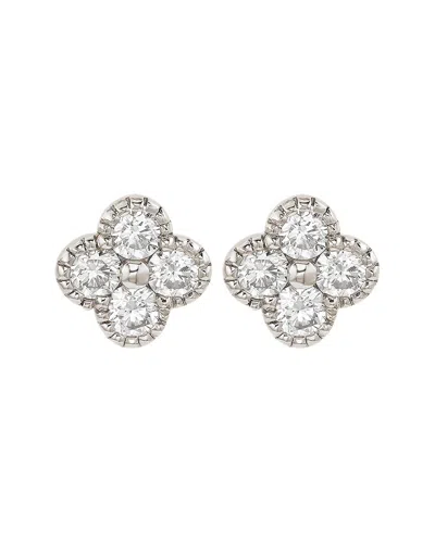 Suzy Levian 14k 0.70 Ct. Tw. Diamond Clover Studs