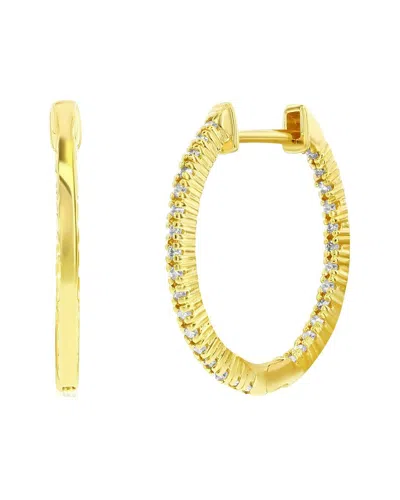 Suzy Levian 14k 0.75 Ct. Tw. Diamond Huggie Earrings In Gold