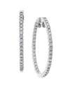 Suzy Levian 14k 1.00 Ct. Tw. Diamond Hoops