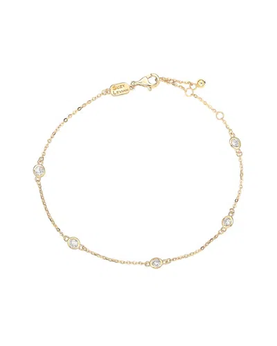 Suzy Levian 14k 1.00 Ct. Tw. Diamond Station Bracelet In Gold